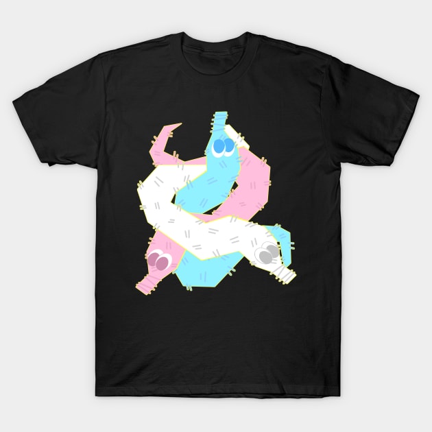 Trans Worms on a String T-Shirt by Crisis Arts